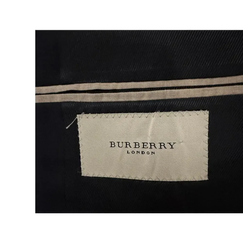 NWOT BURBERRY LONDON 100% Wool Black 3-Button Suit Men’s Size 42L Bond Street